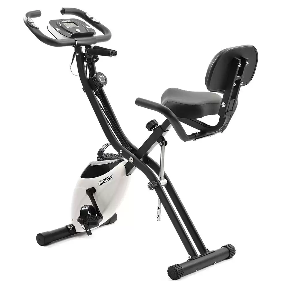 Pay Only $180-10.00 For Merax X-bike Magnetic Folding Fitness Bike 2.5 Kg Flywheel Lcd Display For Cardio Workout Cycling - Black & White With This Coupon Code At Geekbuying