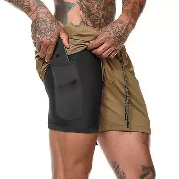 Order In Just $9.95 43% Off For 2020 Summer Running Shorts Men 2 In 1 Sports Jogging Fitness Shorts With This Coupon At Banggood