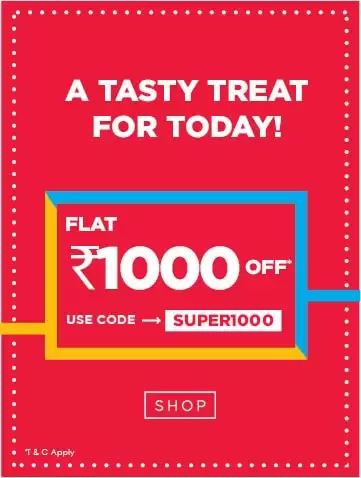 Get Flat Rs. 1000 Off On Bill Value Of Rs.3890 And Above With This Discount Coupon At Ajio