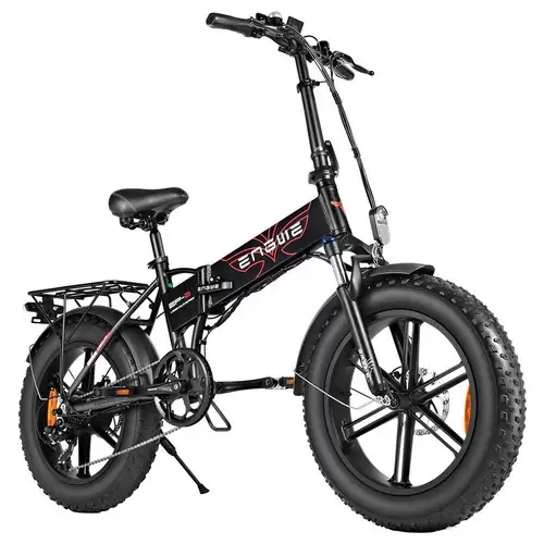 Order In Just $999.99 Engwe Ep-2 500w 20 Inch Fat Tire Electric Folding Bicycle Mountain Beach Snow Bike For Adults Aluminum Electric Scooter 7 Speed Gear E-bike With Removable 48v 12.5a Lithium Battery Dual Disc - Black With This Discount Coupon At Geekbuying