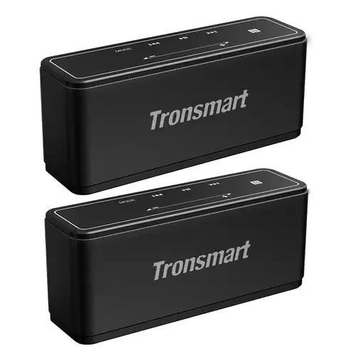 Pay Only $69.99 For [2 Packs] Tronsmart Element Mega Soundpulse™ Bluetooth 5.0 Speaker With Powerful 40w Max Output 3d Digital Sound Tws Intuitive Touch Control - Black With This Coupon Code At Geekbuying