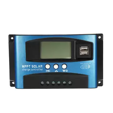 Order In Just $14.44 30/40/50/60/100a Mppt Solar Controller Lcd Solar Charge Controller Accuracy Dual Usb Solar Panel Battery Regulator With This Coupon At Banggood