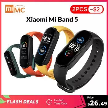 Order In Just $26.49 In Stock Xiaomi Mi Band 5 Smart Bracelet 1.1