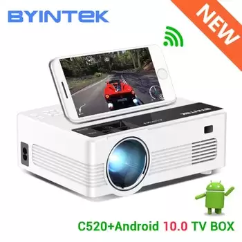 Order In Just $54.18 Byintek C520 Mini Hd Projector(optional Android 10 Tv Box),150inch Home Theater,portable Led Proyector For Phone 1080p 3d 4k At Aliexpress Deal Page