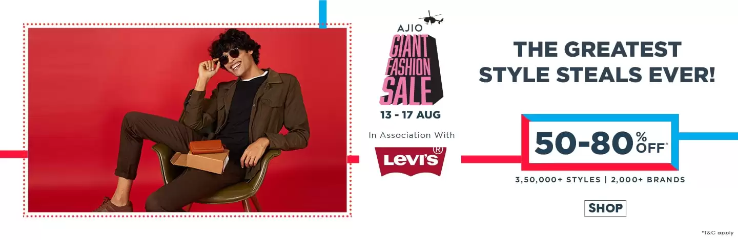 Get 80% Off On Top Brands Till 17th August With This Discount Coupon At Ajio