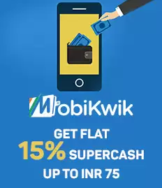 Get Flat 15% Supercash Up To Rs.75 By Using Code Mobibms On Mobikwik Wallet
