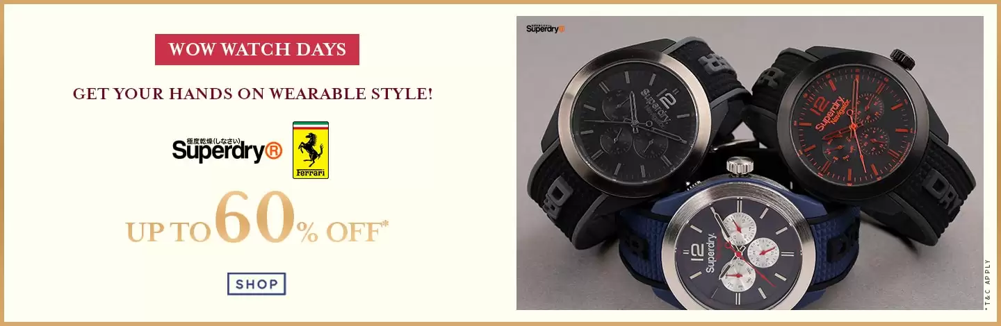 Get Upto 60% Off On Watches At Ajio Deal Page
