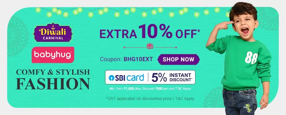 Babyhug Fashion - Get Extra 10% Off With This Discount Coupon At Firstcry