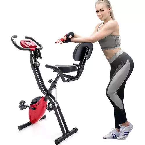 Pay Only $199.99 For Merax X-bike Magnetic Folding Fitness Bike 2.5 Kg Flywheel Lcd Display For Cardio Workout Cycling Indoor Exercise Training - Black With This Coupon Code At Geekbuying