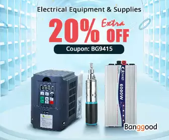 Take Additional 20% Off On All Orders Of Electrical Equipment & Supplies With This Discount Coupon At Banggood