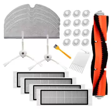 Order In Just 14.99 For 25pcs Main Side Brush Hepa Filters Comb Cleaning Tool Water Tank Filters Mop Cloth For Roborock Vacuum Cleaner Replacements Kit With This Coupon At Banggood