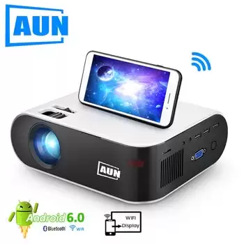 Order In Just $52 Aun Mini Projector W18, 2800 Lumens (optional Android 6.0 Wifi W18d), Support Full Hd 1080p Led Projector 3d Home Theater At Aliexpress Deal Page