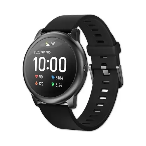 Order In Just $35.28 Haylou Solar Ls05 1.28 Inch Tft Touch Screen Smartwatch Ip68 Waterproof With Heart Rate Monitor Global Version From Xiaomi Youpin - Black With This Discount Coupon At Geekbuying