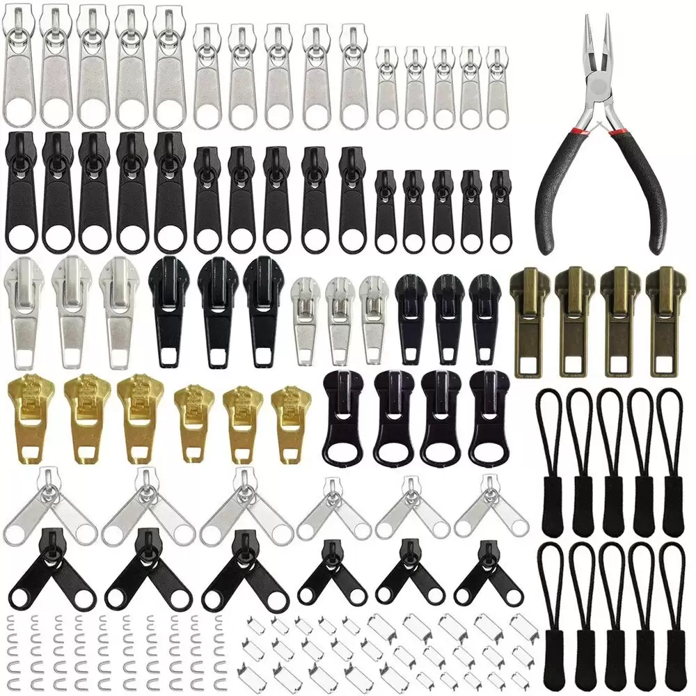 Order In Just $11.99 20% Off For 169pcs Zipper Repair Kit Zipper Replacement With This Coupon At Banggood