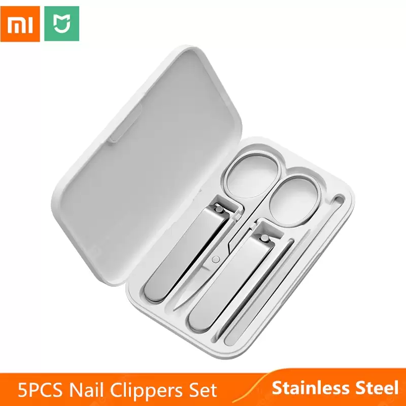 Order In Just $10.99 5pcs Xiaomi Mijia Stainless Steel Nail Clippers Set Trimmer Pedicure Care Clippers Earpick Nail File Professional Beauty Tools - Set China At Gearbest With This Coupon
