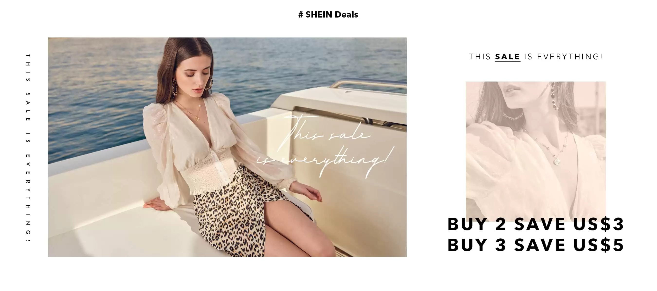 Get $5 Off On Order Of 3 Items At Shein Deal Page