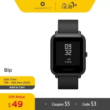 Order In Just $49.99 Amazfit Bip Smart Watch Bluetooth Gps Sport Heart Rate Monitor Ip68 Waterproof Call Reminder Mifit App Alarm Vibration At Aliexpress Deal Page