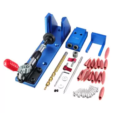 Order In Just $56.99 29% Off For Xk-2 Aluminum Alloy Pocket Hole Jig System Woodworking Drill Guide With This Coupon At Banggood