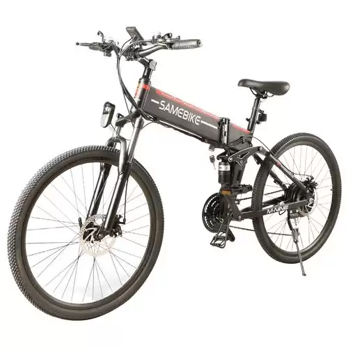 Order In Just $979.99 Samebike Lo26 Smart Folding Electric Moped Bike 26 Inch Inflatable Rubber Tire 500w Motor Max Speed 30km/h 10ah Lithium Battery Max Load 150kg Dual Disc Brake Lcd Display - Black With This Discount Coupon At Geekbuying