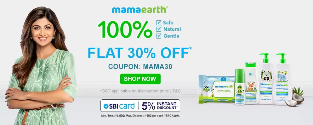 Flat 30% Off On Mama Earth Products With This Discount Coupon At Firstcry