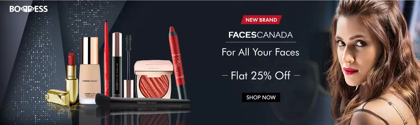 Grab Extra 25% Off On Faces Canada Brand Cosmetics Items At Boddess.Com Deal Page