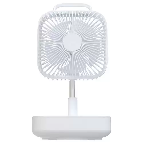 Pay Only $32.99 For Smart Portable Folding Fan Adjustable Angle Mute Shaking Head Four Modes 10000mah Battery Removable Cleaning For Office Outdoor Summer Cooling - White With This Coupon Code At Geekbuying