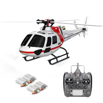 Order In Just $106.63 15% Off For Xk K123 6ch Brushless 3d6g System As350 Scale Rc Helicopter Compatible With Futab-a S-fhss 4pcs 3.7v 500mah Lipo Battery - Bnf(with 4 Batteries) With This Coupon At Banggood