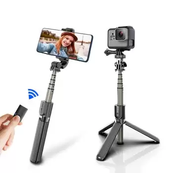 Order In Just $10.72 High Quality Wireless Bluetooth Selfie Stick Tripod With Remote Palo Selfie Extendable Foldable Monopod For Iphone Action Camera At Aliexpress Deal Page