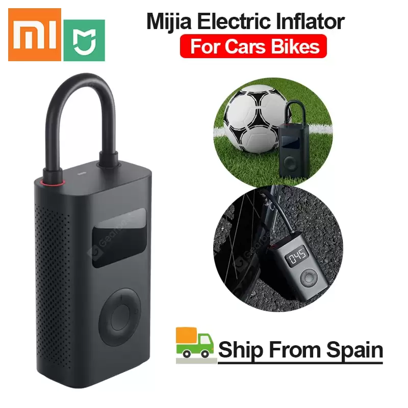 Order In Just $31.13 Xiaomi Mijia Inflator Pressure Digital Monitoring Compressor Tire Portable Eletric Pump - Black China At Gearbest With This Coupon