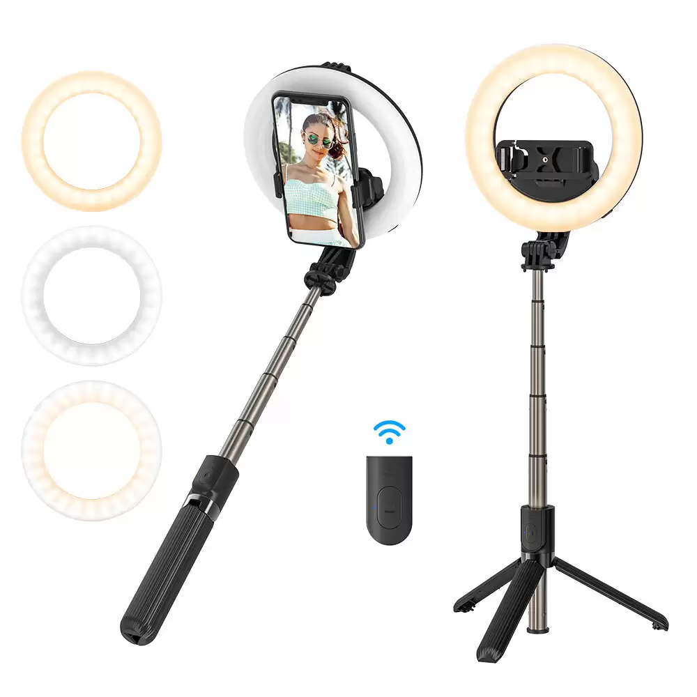 Order In Just $19.99 Blitzwolf Bw-bs8 Pro Bluetooth Selfie Stick 5 Inch Ring Light With This Coupon At Banggood