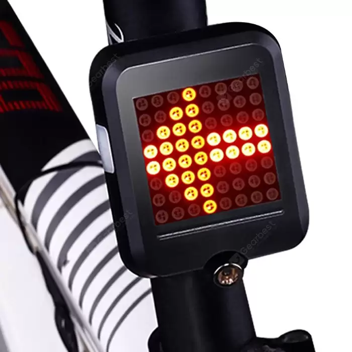 Order In Just $9.99 Fully Intelligent Steering Brake Tail Light Flasher Lamp Bicycle Riding Equipment Accessories At Gearbest With This Coupon