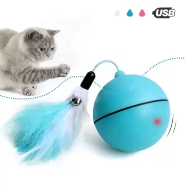 Order In Just $10.99 / €10.05 Yooap Creative Cat Toys Interactive Automatic Rolling Ball For Dogs Smart Led Flash Cat Toys Electronic Dog Toys With This Coupon At Banggood