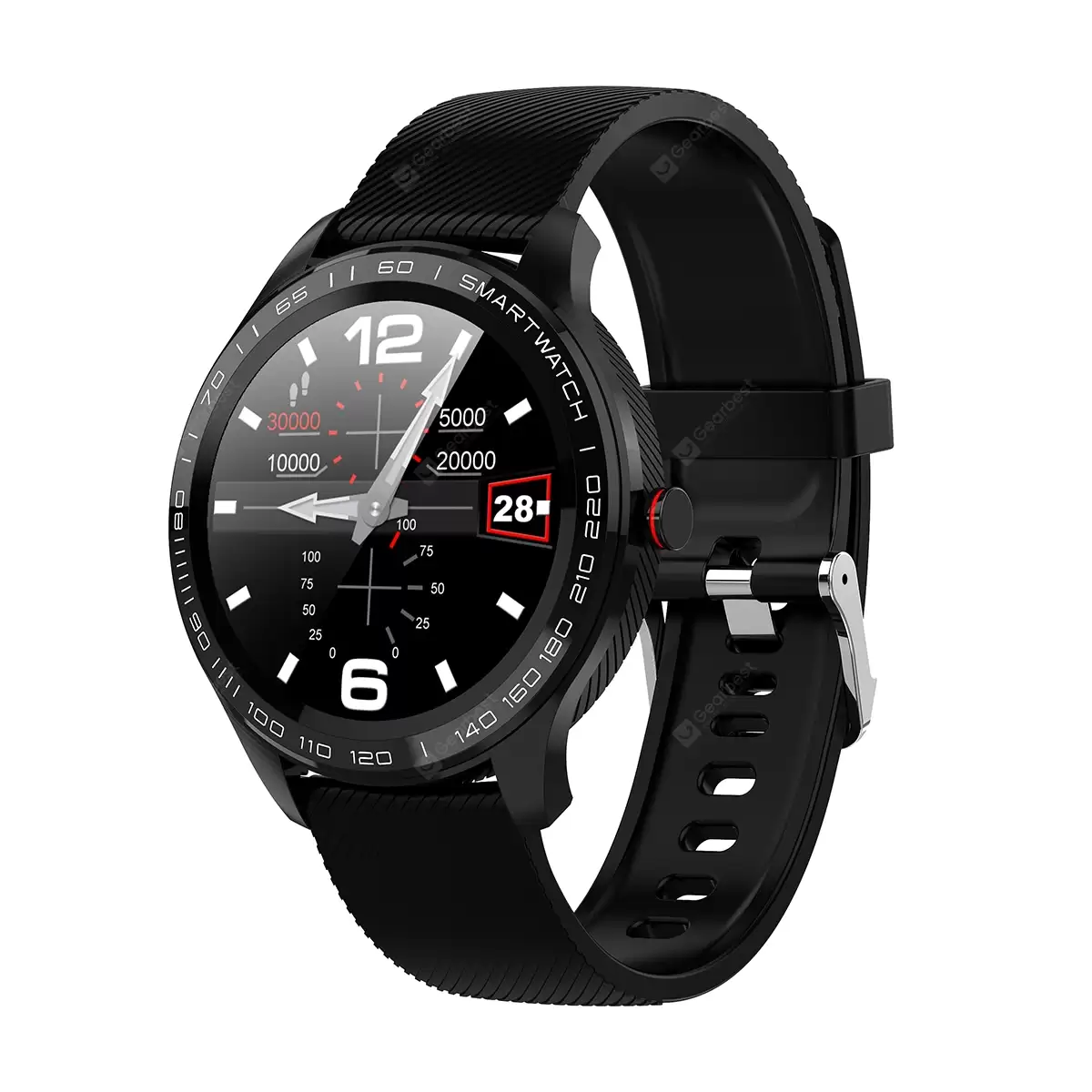 Order In Just $37.99 Full Round Touch Screen Stainless Steel Heart Rate Waterproof Ip68 Smart Nwatch Soft Silicone Men Women Sport Watch At Gearbest With This Coupon