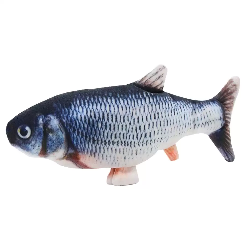 Pay Only $5.99 For 30cm Electric Simulation Fish Cat Toy - Grass Carp With This Coupon Code At Geekbuying