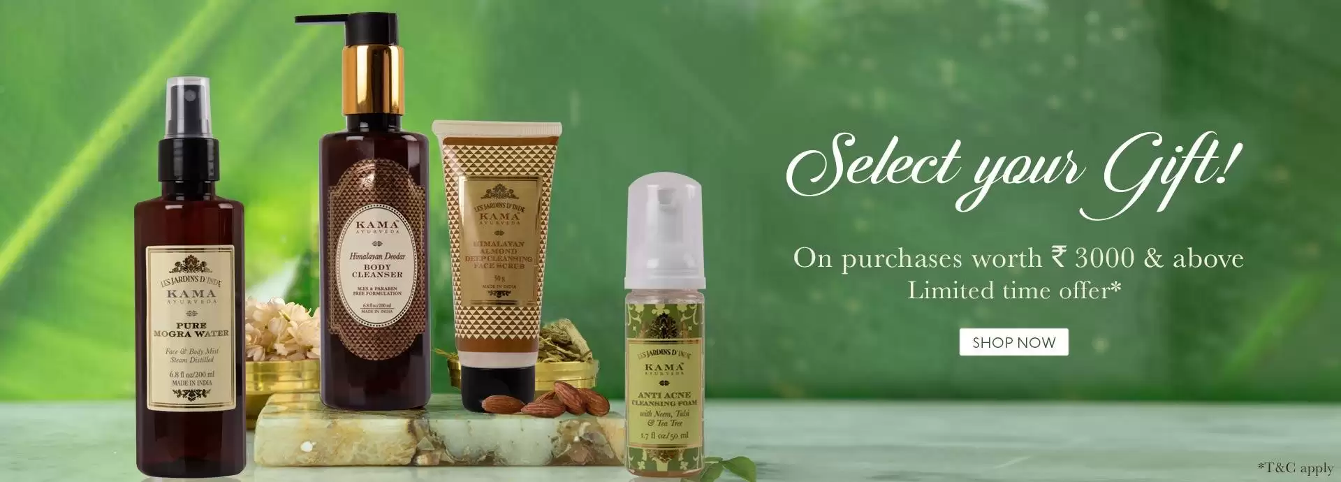 Get Free Gift On All Orders Worth Rs.3000 At Kamaayurveda Deal Page