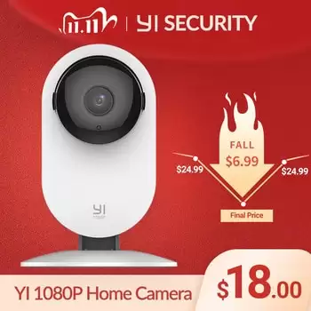 Order In Just $20 Yi Home Camera 1080p Ip Wifi Security Ai Based Human Detection Baby Monitor Night Vision Cloud International Version (us/eu) At Aliexpress Deal Page