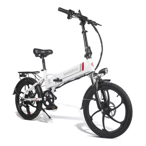 Order In Just $670-10.00 Samebike 20lvxd30 Portable Folding Smart Electric Moped Bike 350w Motor Max 35km/h 20 Inch Tire - White With This Discount Coupon At Geekbuying