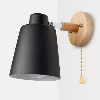 Order In Just $11.6 Wooden Wall Lamps Nordic Bedside Wall Light Switch Wall Sconce Modern For Bedroom Macaroon 6 Color Steering Head E27 85-285v At Aliexpress Deal Page