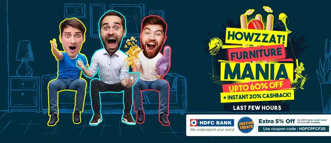 Get 20% Cashback + Extra 5% Of With Hdfc Bank Cards At Pepperfry