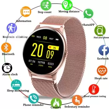 Order In Just $18.89 Lige Smart Watch Women Blood Pressure Heart Rate Monitor Fitness Tracker Sport Smart Band Alarm Clock Reminder Smart Wristbands At Aliexpress Deal Page