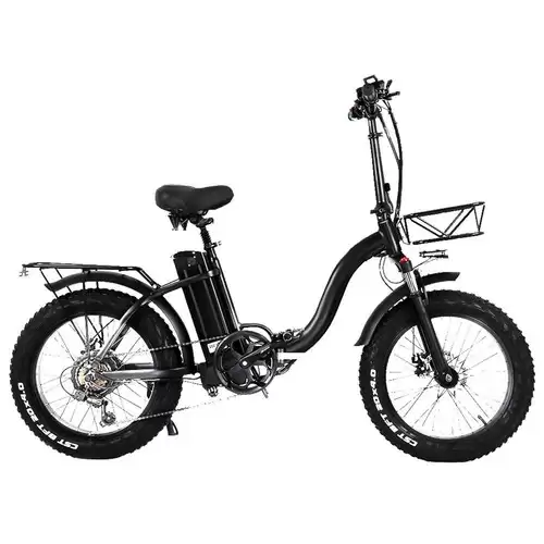 Pay Only $1000-10.00 For Cmacewheel Y20 Electric Moped Bike 20 X 4.0 Fat Tires Five Speeds 750w Motor 15ah Battery Smart Display - Black With This Coupon Code At Geekbuying
