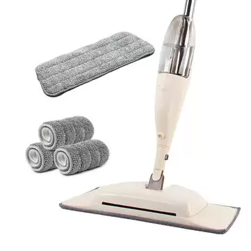 Order In Just $18.99 / €17.06 Water Spray Mop Household Flat Mop Floor Cleaner 360 Rotate Spin Head Dust Clean For Home Kitchen Laminate Wood Ceramic Tiles Floor Cleaning - 2 With This Coupon At Banggood