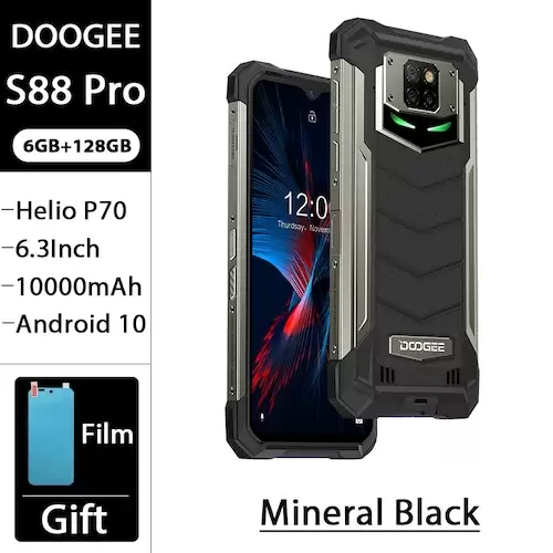 Order In Just $259.99 Ip68 Ip69k Doogee S88 Pro Rugged Mobile Phone 10000mah Telephones Helio P70 Nocta Core 6gb Ram 128gb Rom Smartphone Android 10 Os At Gearbest With This Coupon