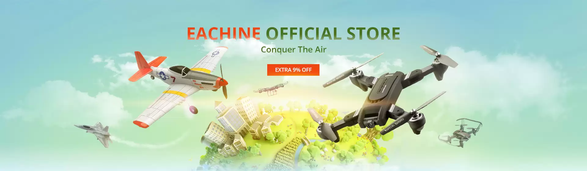 Take Extra 9% Discount On Eachine Official Store With This Coupon At Banggood