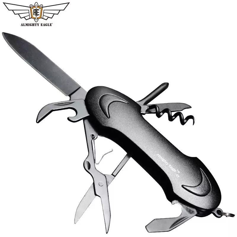 Order In Just $6.2 / €$8.22 Almighty Eagle Multifunction Folding Portable Edc Tools Bottle Opener Scissors Screwdriver Pliers Saw Knife Blade Nail File Pocket Swiss Knife Camping Survival Tools Equipment With This Coupon At Banggood
