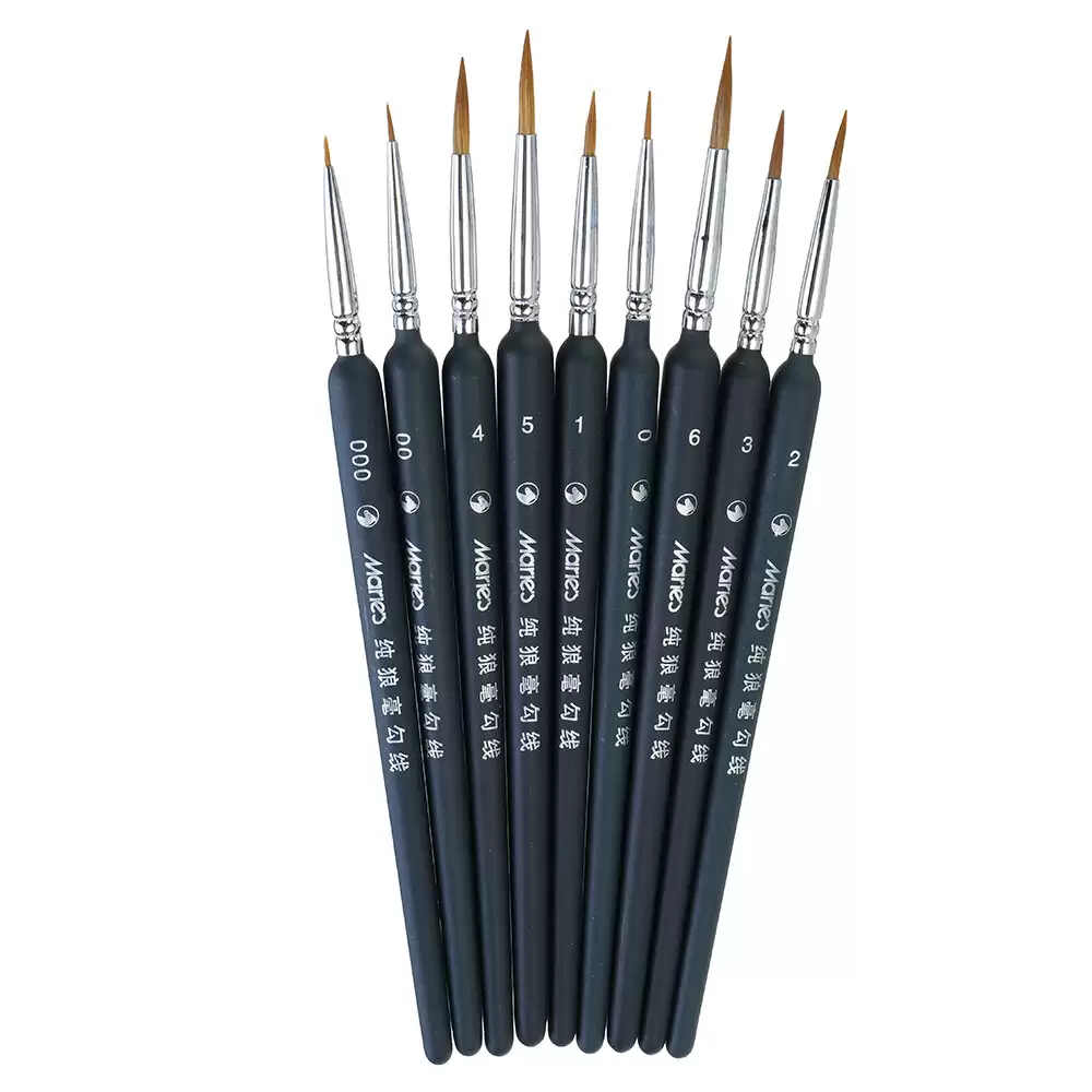 Order In Just $3.99 9 Pcs Hook Line Pen Watercolor Soft Hair Painting Brush For Acrylic Painting With This Coupon At Banggood