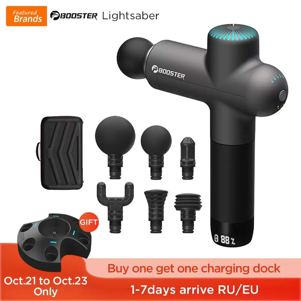 Get Extra $5 Discount On Booster Lightsaber Massage Gun With This Discount Coupon At Aliexpress