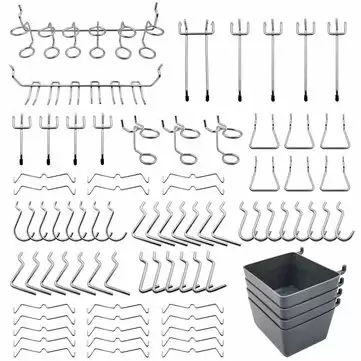 Order In Just $23.99 20% Off For 80pcs Pegboard Hooks Assortment With This Coupon At Banggood