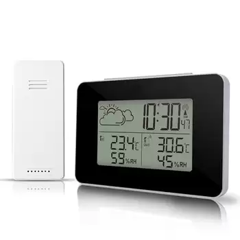 Order In Just $12.4 Fanju Fj3364 Digital Alarm Clock Weather Station Wireless Sensor Hygrometer Thermometer Watch Lcd Time Desktop Table Clocks At Aliexpress Deal Page