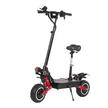 Order In Just $1,066.00 Laotie Es18 60v 31.2ah 2800w*2 Dual Motor Foldable Electric Scooter With Saddle 85km/h Top Speed 100km Mileage 200kg Bearing Eu Plug With This Coupon At Banggood